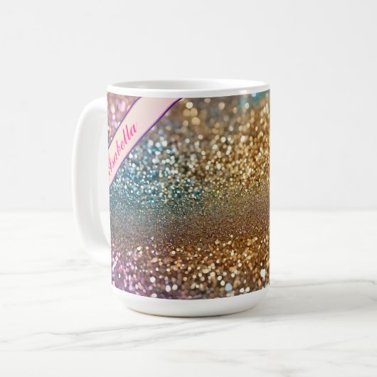 Populaire Glitter Opal Holografische Collectie Koffiemok (Voorkant links)