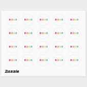 Populaire grens ronde sticker (Vel)