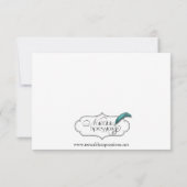 Populaire harten en Stropdassen Gay Wedding Rehear Kaart (Achterkant)