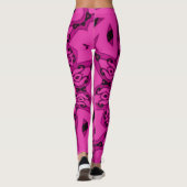Populaire Hot Rose Star Rave Party Leggings (Dos)