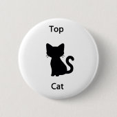 Populaire kat ronde button 5,7 cm (Voorkant)
