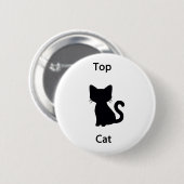 Populaire kat ronde button 5,7 cm (Voorkant /achterkant)