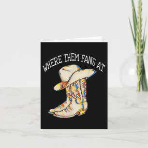 Populaire Line Dance Song met Cowboy Pet & Boo Kaart
