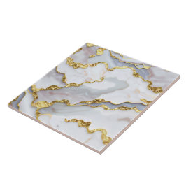 Populaire marmeren agaat wit goud Collectie Tegeltje