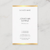 Populaire moderne Gold White-minimalistische profe Visitekaartje (Voorkant)