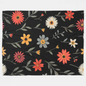 Populaire  Mooie Bloemen Collectie Fleece Deken (Voorkant (Horizontaal))