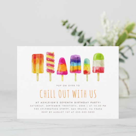 Populaire Partij | Uitnodiging voor kinderen van B (Staand voorkant)