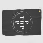 Populaire Pop vader vader persoonlijke familienaam Golfhanddoek (Horizontaal)