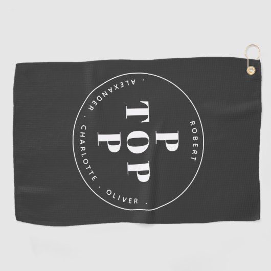 Populaire Pop vader vader persoonlijke familienaam Golfhanddoek (Horizontaal)