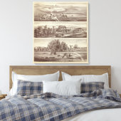 Populaire rangen canvas afdruk (Insitu (Slaapkamer))