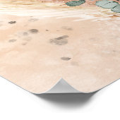 Populaire terracotta bordeaux bloemeneucalyptus sa poster (Hoek)