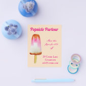 Populaire winkel Ice crème-predikant reclame Flyer (Enkel)