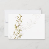 Populaire witte bruiloft RSVP (Achterkant)