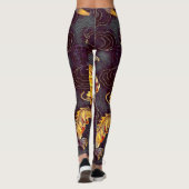 Populairste Chinese goudkeizer Dragon Dark Art Leggings (Achterkant)