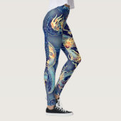 Populairste Chinese keizer Dragon Chrome Art Leggings (Rechts)