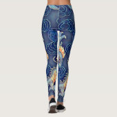 Populairste Chinese keizer Dragon Chrome Art Leggings (Achterkant)