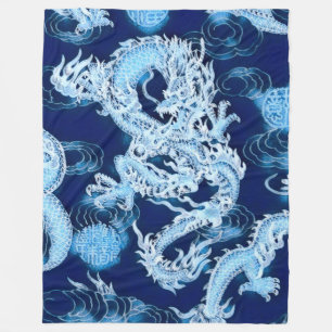 Populairste Chinese winterdraak Fantastische kunst Fleece Deken