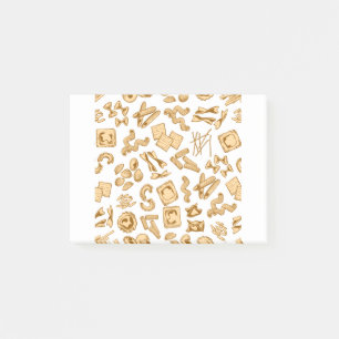 Populairste Italiaanse voedingsmiddelen en verniss Post-it® Notes