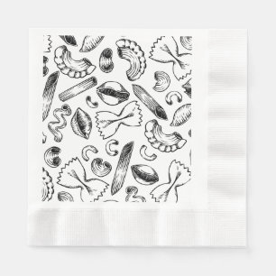 Populairste Italiaanse voedingsmiddelen en verniss Servet