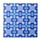 Popular captivating pattern in blue and violet tegeltje (Voorkant)