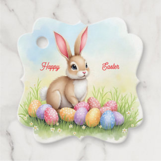 Popular Cute Easter Bunny And Eggs Collection Bedankjes Labels
