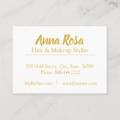 *~* Popular Girly Deep Paarse Marble Makeup Visitekaartje (Achterkant)