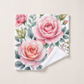 Popular Luxury Pink Roses Beautiful Collection (Gant de toilette)