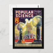 Popular Science Monthly, november 1936_Pulp Art Briefkaart (Voorkant / Achterkant)
