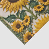 Popular Sunflowers Beautiful Collection Tissuepapier (Detail)