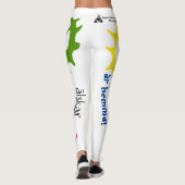 Populära leggings vita med text samiska tecken (Dos)