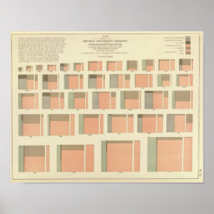 Populatie per staat in de VS Poster