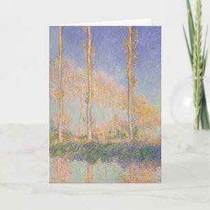 Populieren, impressionistisch landschap, Claude Mo Kaart