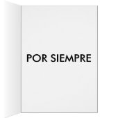 POR SIEMPRE - kaart (Binnen (Rechts))