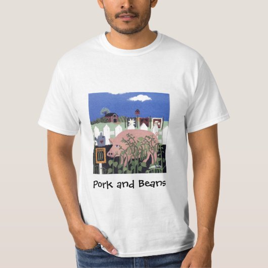 Porc et T-shirt d'haricots (Devant)