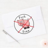 Porc Gratuit Sans Cochons Étiquette alimentaire Al (Enveloppe)