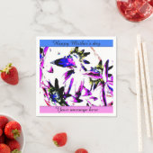 Porcelain Flower Moederdag Custom Paper Napkins Servetten (Insitu)