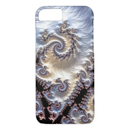 Porcelain Fractal Spirals iPhone 8/7 Hoesje