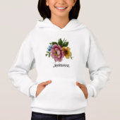 Porcelain Inspired Floral  Hoodie (Devant)