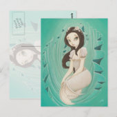 Porcelain - Mermaid Post Card Briefkaart (Voorkant / Achterkant)