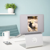 Porcelain Nights V Sticker (Laptop op bureau)