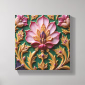 Porcelain Pink Lotus Canvas Afdruk (Voorkant)