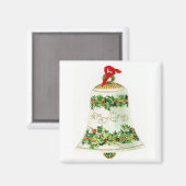 Porcelaine Noël Bell Magnet Vintage (Recto/Verso)