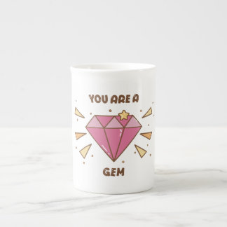 Porcelaine Vous êtes un trésor Mignonne tasse motivante en ge