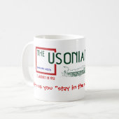 Porcelan mok Usonian Inn logo classic (Voorkant links)