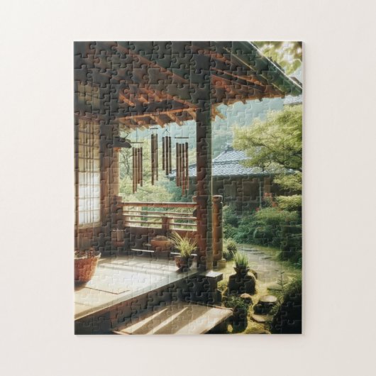Porch and Garden – Peaceful Japan Puzzle (Vertical)