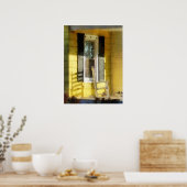 Porch - Lange middagschaduw van de Rocking-stoel Poster (Keuken)