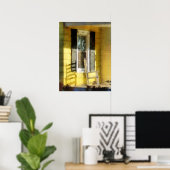Porch - Lange middagschaduw van de Rocking-stoel Poster (Thuiskantoor)