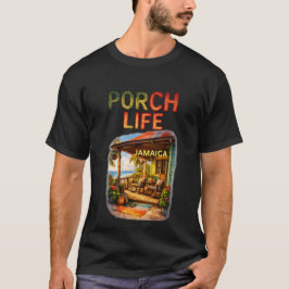 Porch life jamaica t-shirt