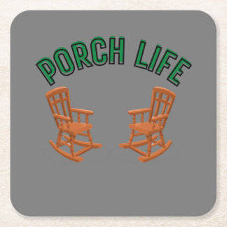 Porch Life Vierkante Kartonnen Onderzetter