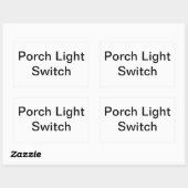 Porch Light schakelbord Rechthoekige Sticker (Vel)